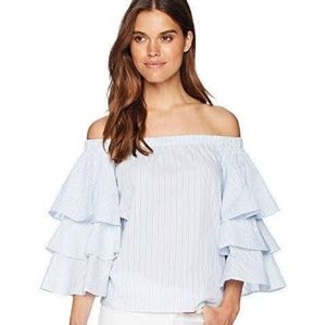 Romeo & Juliet Off Shoulder Ruffled Blouse Size L